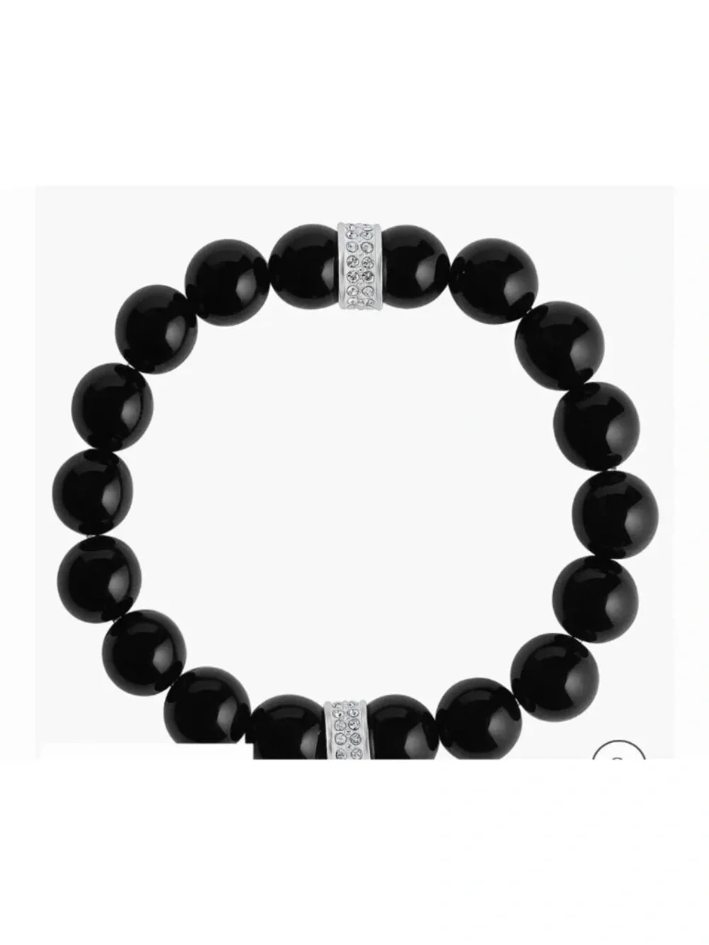 ♥️🆕Brighton Meridian Black Crystal Stretch Bracelet NWT $98